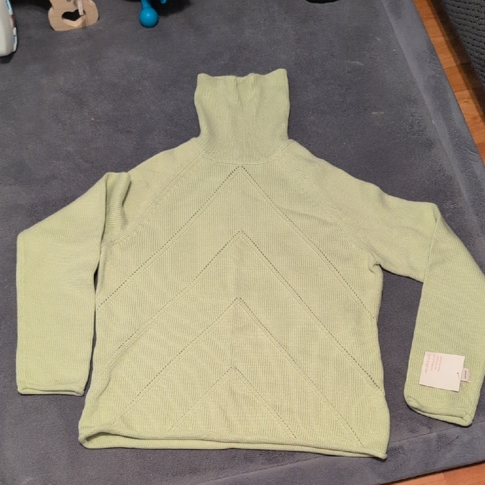 Croft & Barrow Soft Mint Turtleneck Sweater